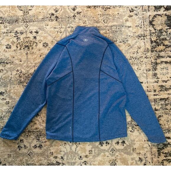 Ogio Pullover Men's Large Blue Quarter Zip Performance Heathered Athletic Size L - Picture 7 of 7